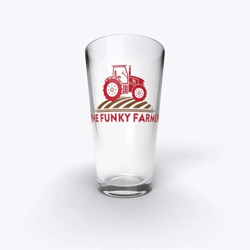 Funky Farmer pint glass