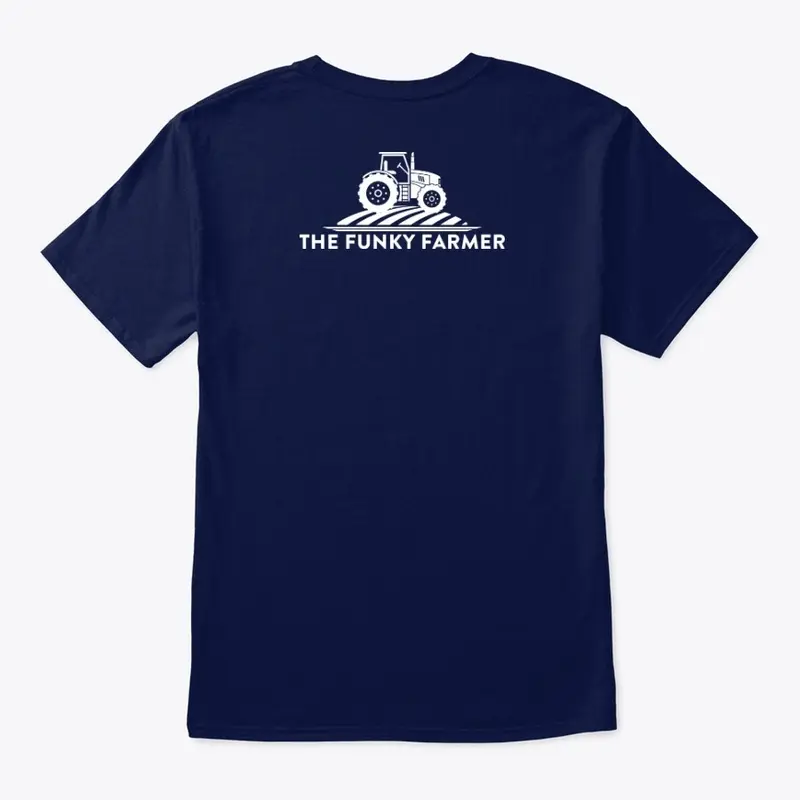 Funky Farmer logo front AND back- ADULT